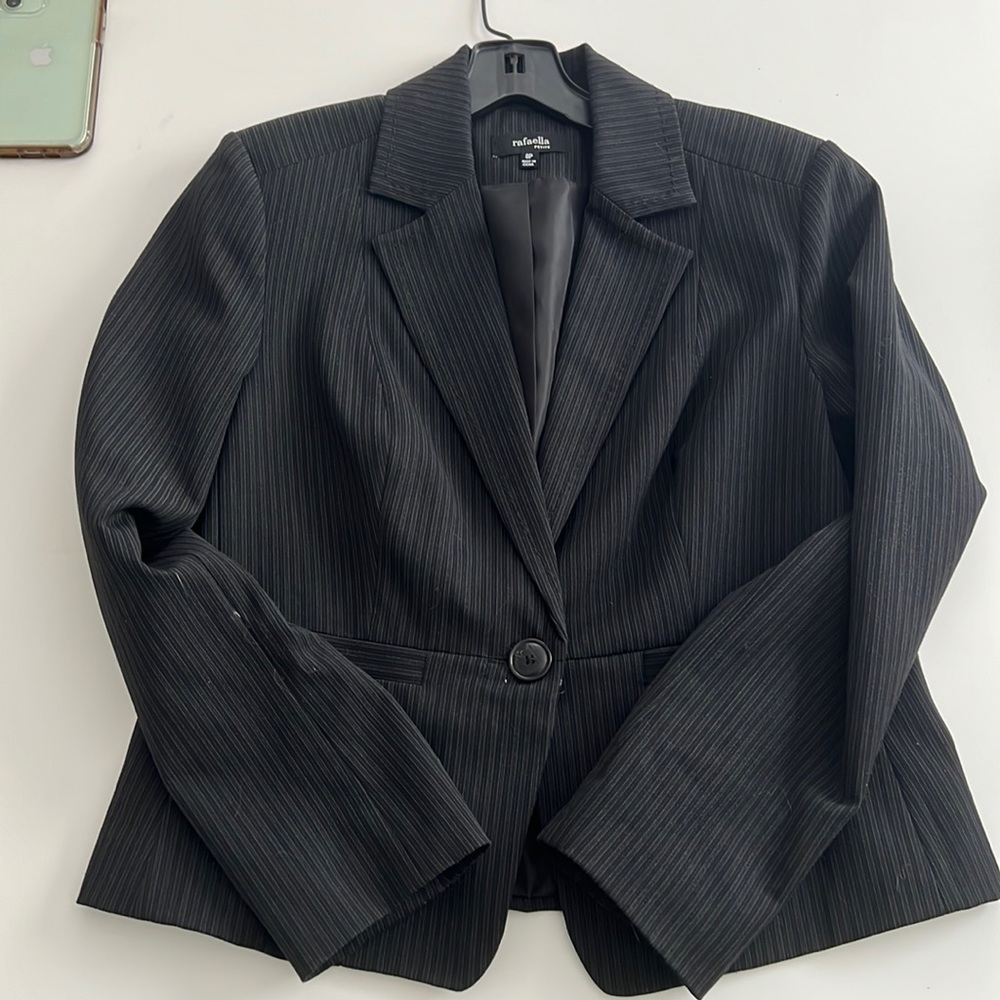 Striped black blazer